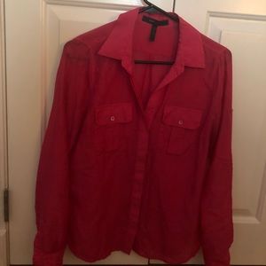 BCBG Max Azria button down blouse